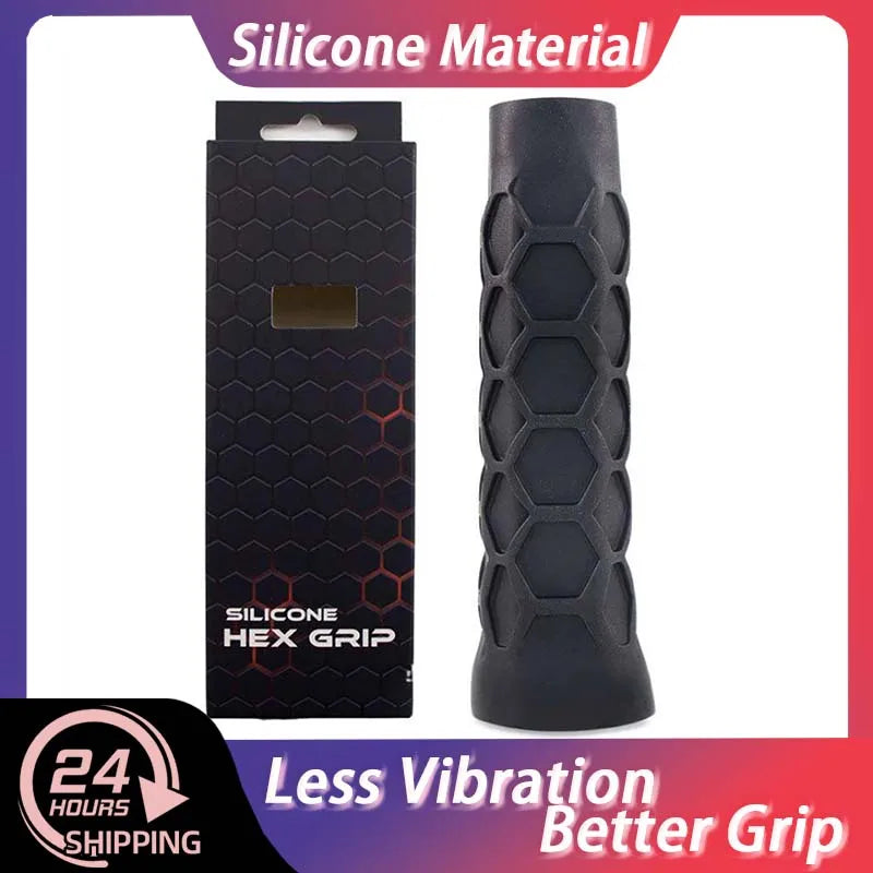 High Elastic Silicone Handle Cover for Pickleball Paddle Shock-Absorbing Grip Protective Accessory