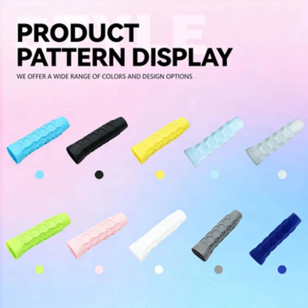 High Elastic Silicone Handle Cover for Pickleball Paddle Shock-Absorbing Grip Protective Accessory