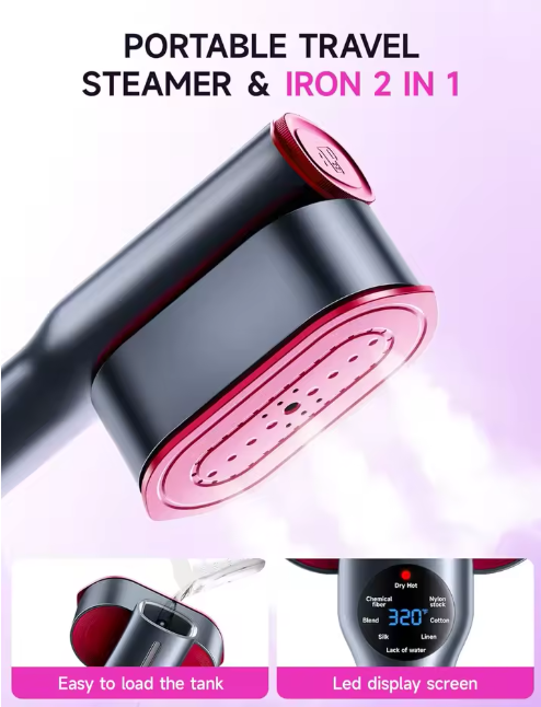 2-in-1 Portable Steam Iron